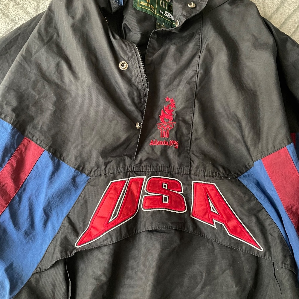 vintage multicolor starter men's windbreaker